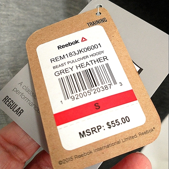 New w/tags Reebok Beast Training Pullover Hoody Small (Some Damage) See Desc. - Picture 4 of 6